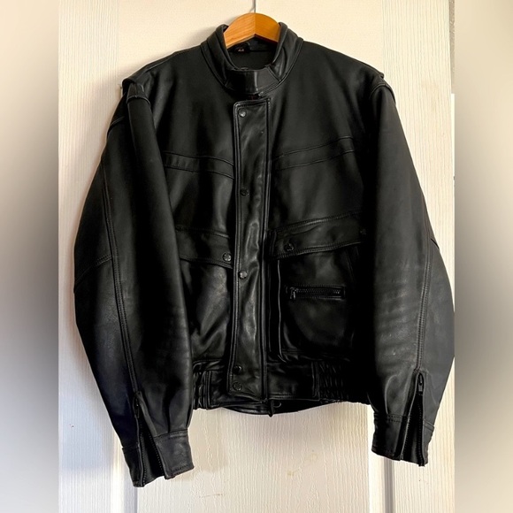 HJC Leather Riding Jacket - Picture 1 of 3
